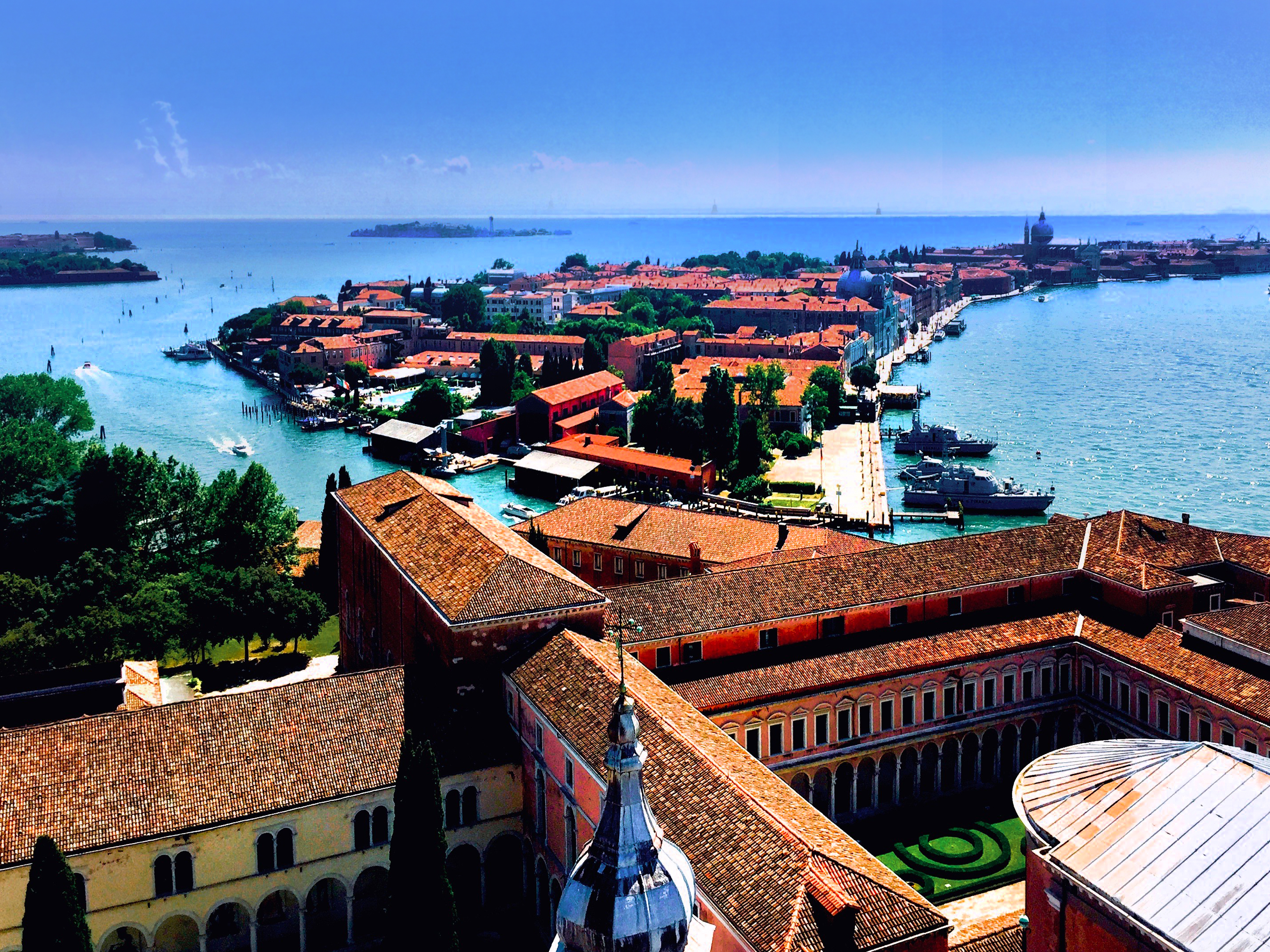 Aerial Photo Above Giudecca, Venice