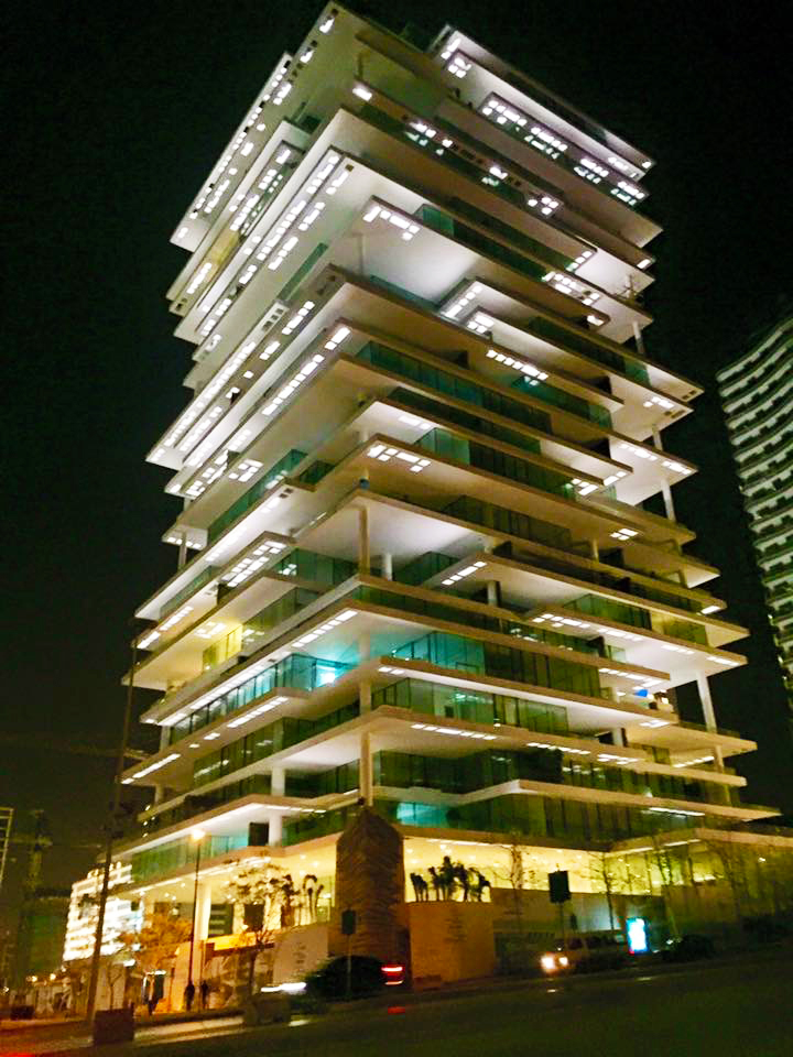 Beirut terraces at night
