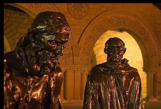 Rodin Sculptures at the entrance to the Quad
